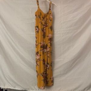Yellow Flower Jumpsuit